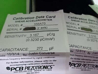 PCB PIEZOTRONICS 356A70 TRIAXIAL HIGH TEMPERATURE ACCELEROMETER AS IS #8-DT