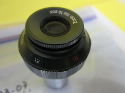 Microscope Part Eyepiece Zoom 10X to 20X Optics