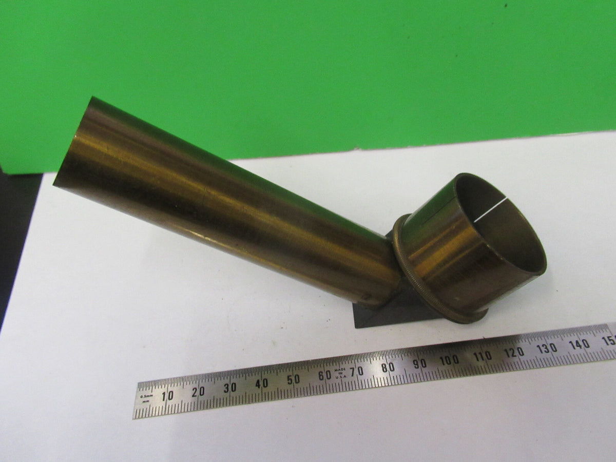 Antique Brass Tubus Unknown Rare Collimator Scope Part