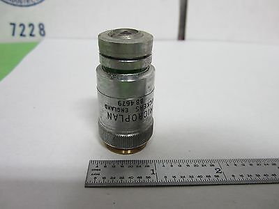 MICROSCOPE OBJECTIVE VICKERS ENGLAND 40X OPTICS BIN#R6-20