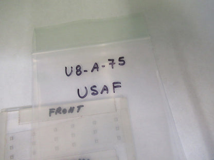 OPTICAL USAF PATTERNS RESOLUTION OPTICS AS PICTURED U8-A-75