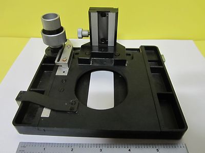 Microscope Part Ernst Leitz Wetzlar Germany Stage Table Micrometer