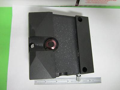 MICROSCOPE PART POLYVAR REICHERT LEICA EPI BLOCK FRONT HEAD AS IS DWR#8D