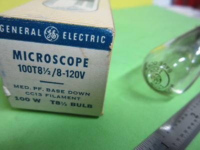 Lamp Ge General Electric Microscope 100T 81/2 120V 100W T8 Bulb Optics