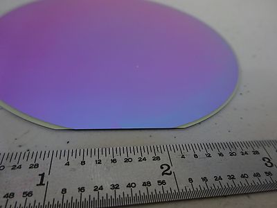 Rare Sapphire Wafer Coated with Platinum + Strontium Titanate