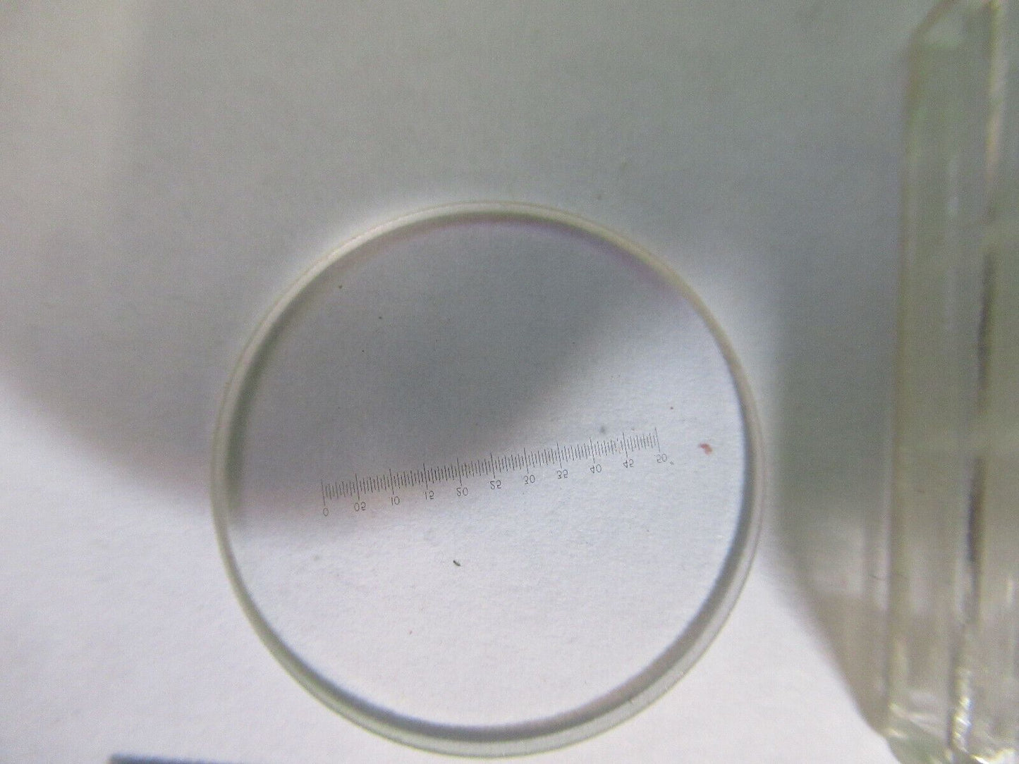RETICLE MICROMETER for OCULAR MICROSCOPE OPTICS AS PICTURED &ab-a-03