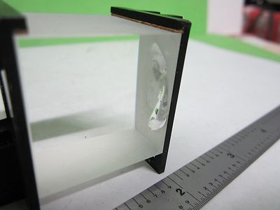 MICROSCOPE PART REICHERT POLYVAR [chipped] CUBE PRISM ?? OPTICS  BIN#14-T-02