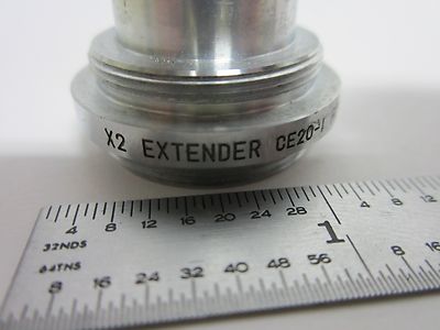 MICROSCOPE PART FUJINON 2X EXTENDER FOR VIDOE CAMERA OPTICS BIN#D2-P-37