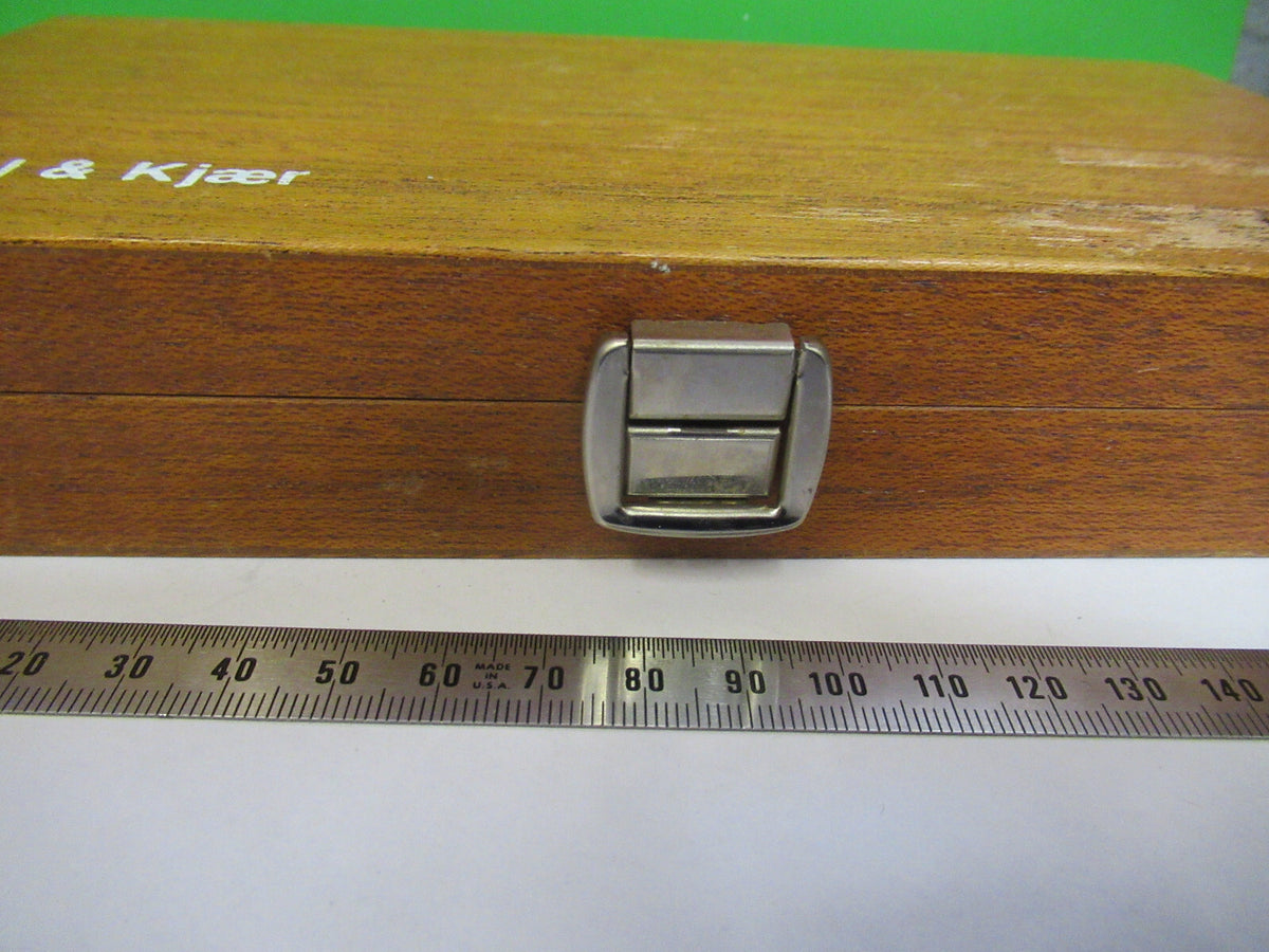 Empty Brüel & Kjær Denmark Mahogany Wood Box Instrument