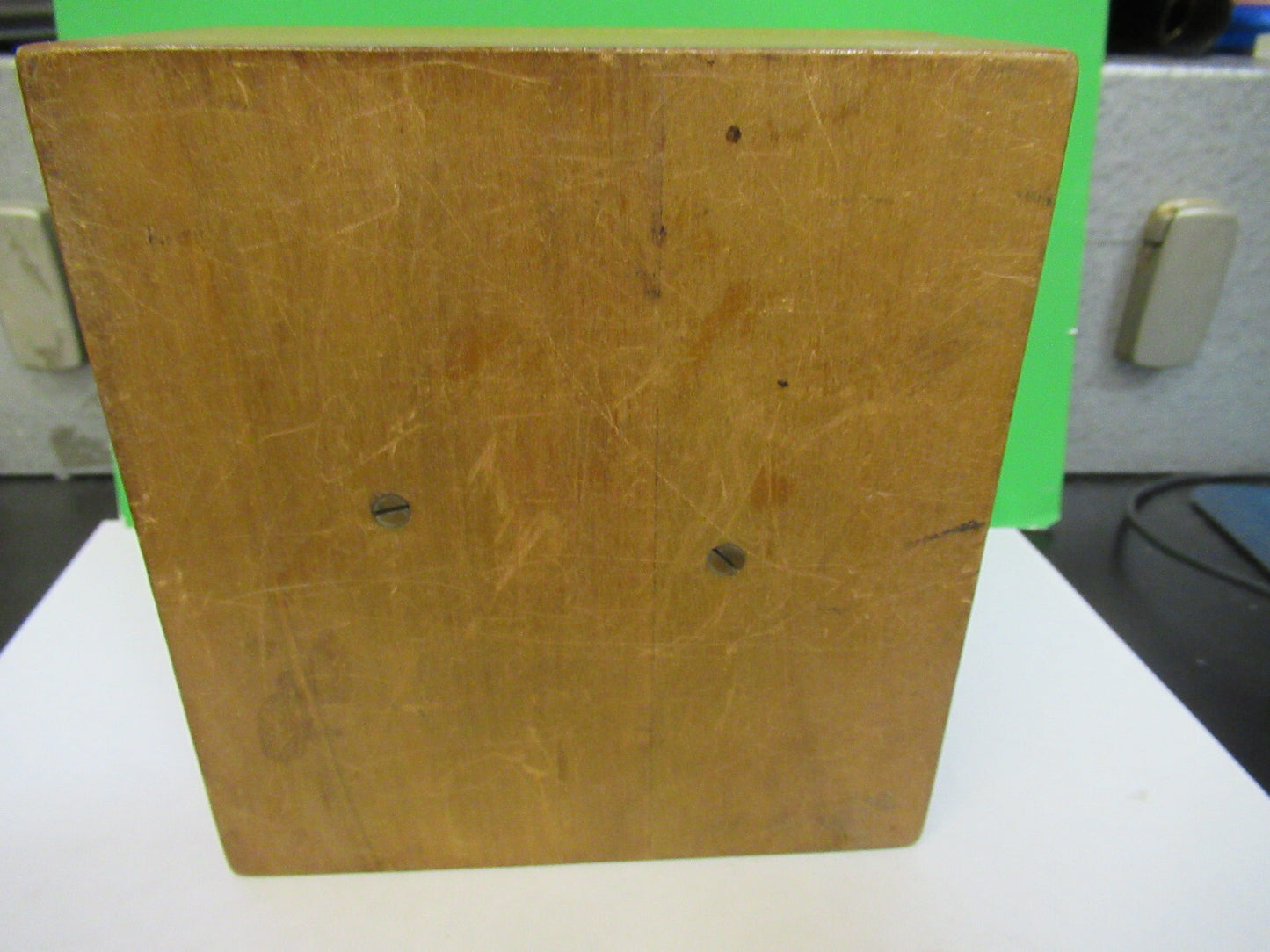 CARL ZEISS EMPTY WOOD ACCESSORIES ANTIQUE MICROSCOPE PART AS PICTURED S7-A-99