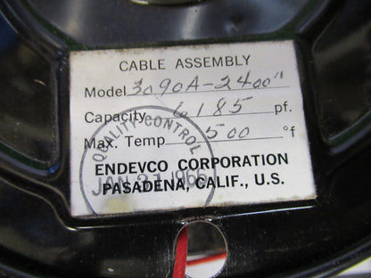 ENDEVCO LOW NOISE CABLE  2400 FEET 10-32 MICRODOT for SENSOR AS PICTURED X4-A-11