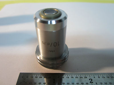 Optical Microscope Objective Ernst Leitz Wetzlar Germany 10X Optics