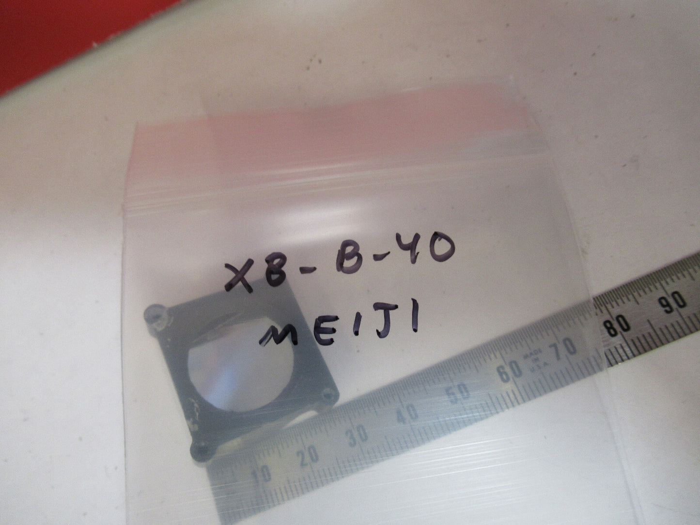 MEIJI JAPAN MOUNTED GLASS PRISM MICROSCOPE PART AS PICTURED X8-B-40