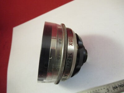SPECTRA-TECH REFLACHTOMAT OBJECTIVE 15X MICROSCOPE PART AS PICTURED &Q5-A-21