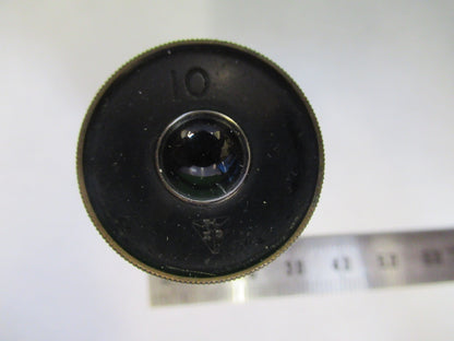 ANTIQUE BAUSCH LOMB 10X EYEPIECE OCULAR MICROSCOPE PART As Pictured T4-B-30