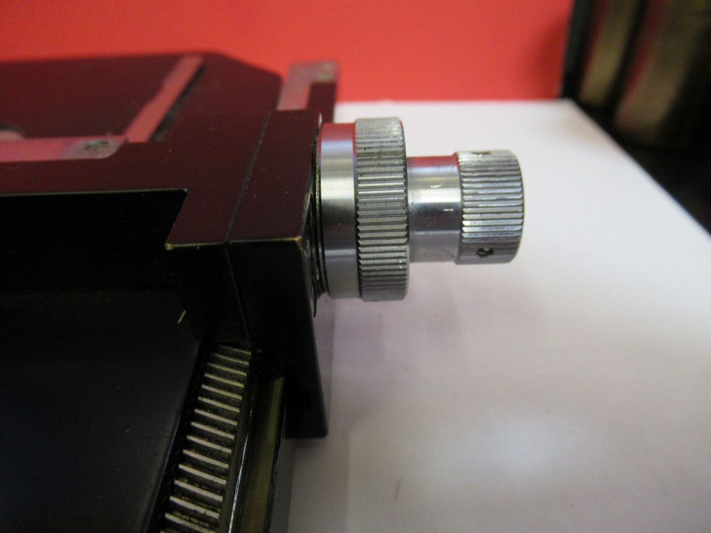 OLYMPUS JAPAN  XY STAGE TABLE MICROSCOPE PART AS PICTURED T5-A-10