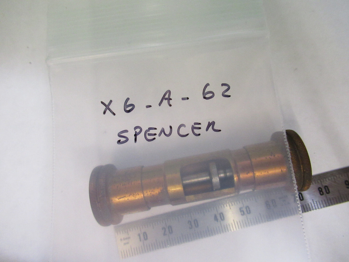 ANTIQUE SPENCER BRASS MICRO ADJUST MICROSCOPE PART AS PICTURED X6-A-62
