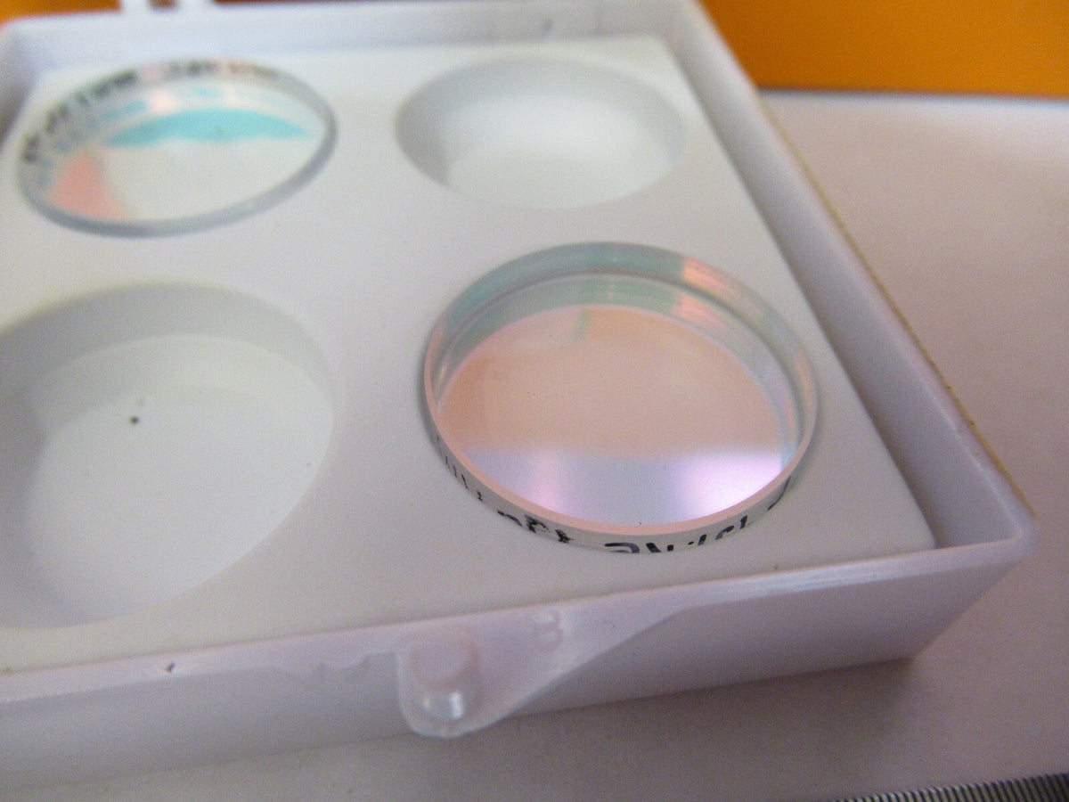 OPTICAL ex-NASA COATED LENS  PAIR  PRO LASER OPTICS AS PICTURED Y4-A-82
