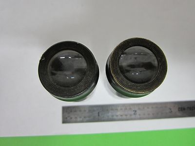PAIR EYEPIECES 9X MICROSCOPE OPTICS BIN#N1-17