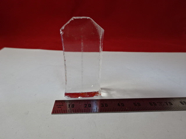 RARE COLLECTABLE Q FACTOR SLAB SYNTHETIC QUARTZ CRYSTAL FREQUENCY CONTROL W8-B22