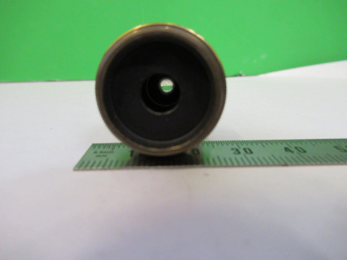 DB of UK ANTIQUE BRASS OBJECTIVE MICROSCOPE PART AS PICTURED X6-A-92