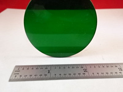 MICROSCOPE PART REICHERT AUSTRIA GREEN GRUN GLASS FILTER OPTICS AS IS B#M8-D-01