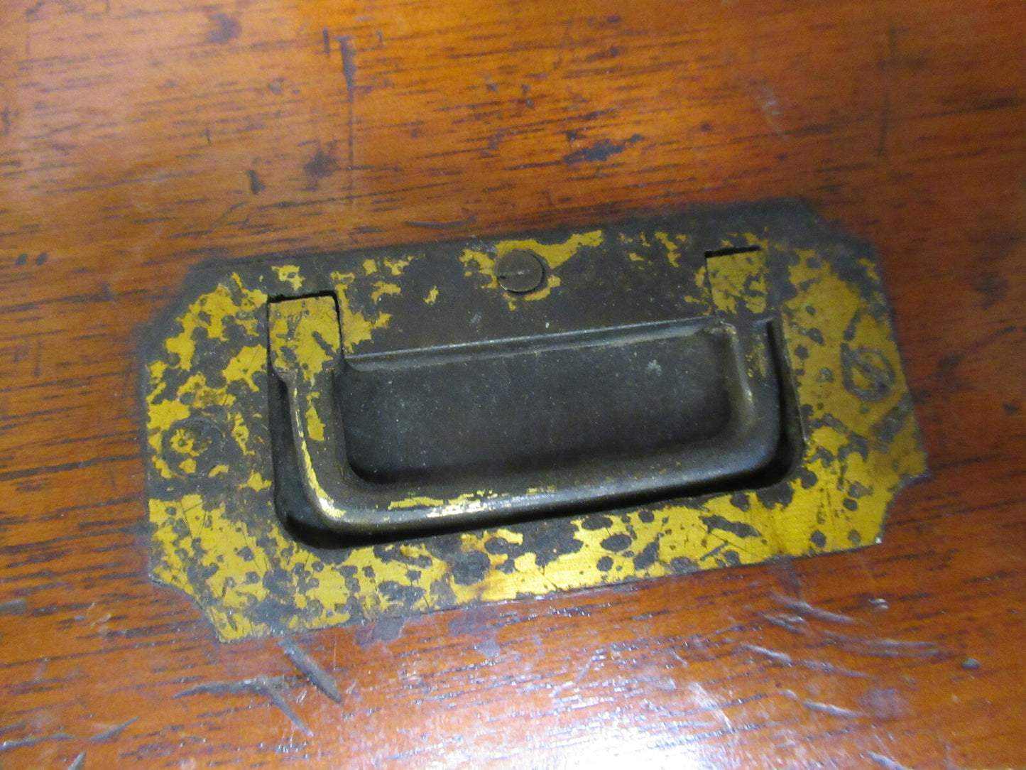 Antique Powell UK empty Wood Case Old British Microscope Part