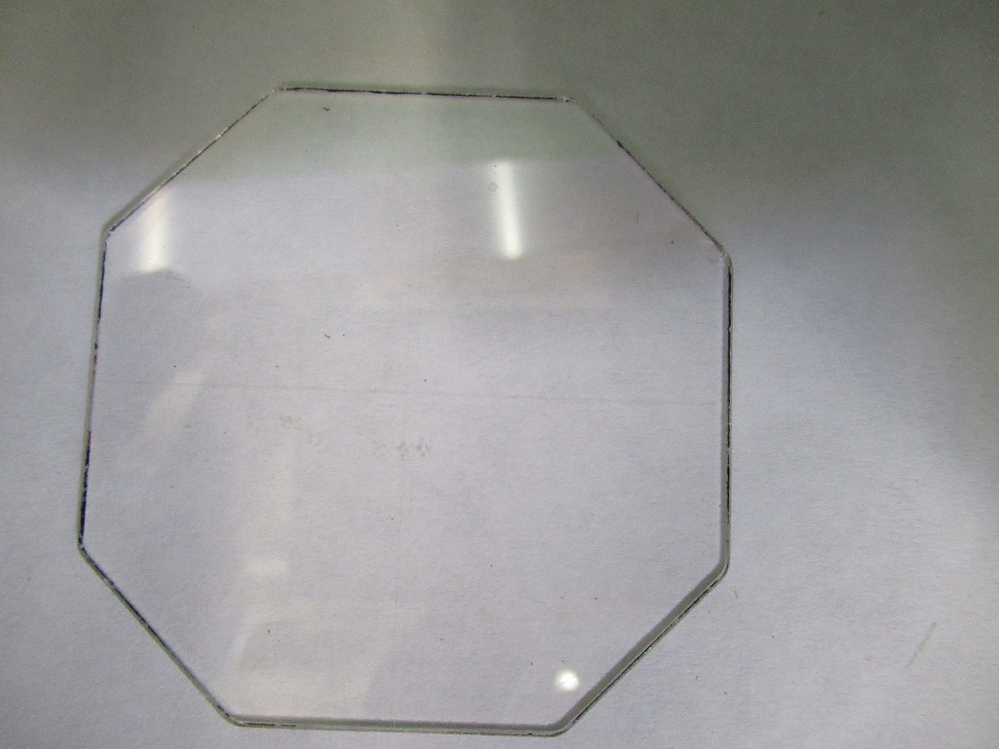 OPTICAL GLASS RETICLE CROSSHAIR PATTERN MICROSCOPE PART AS PICTURED U8-A-63