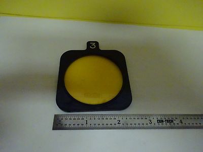 MICROSCOPE PART YELLOW FILTER ILLUMINATOR OPTICS AS IS BIN#4V-FL-31