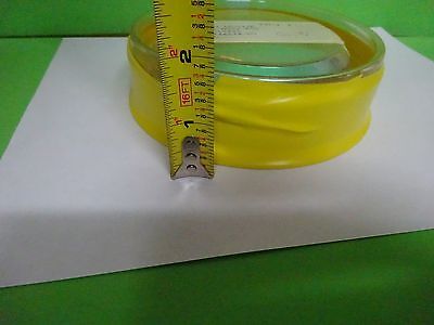 OPTICAL ZERODUR DICHROIC MIRROR 4" DIAMETER Convex LASER OPTICS AS IS B#67-08