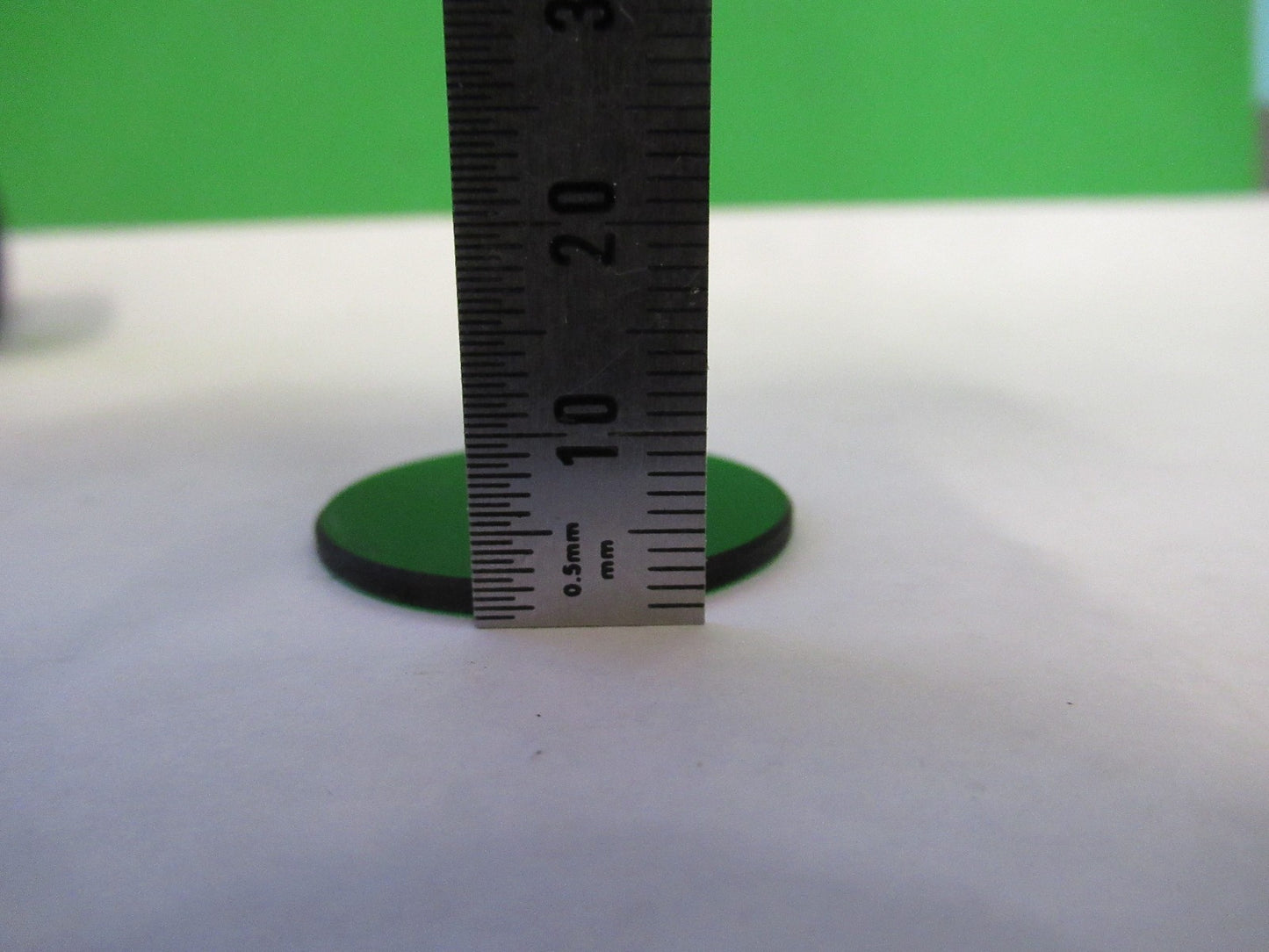 ZEISS GERMANY GLASS FILTER GREEN GERMANY MICROSCOPE PART AS PICTURED V8-B-10