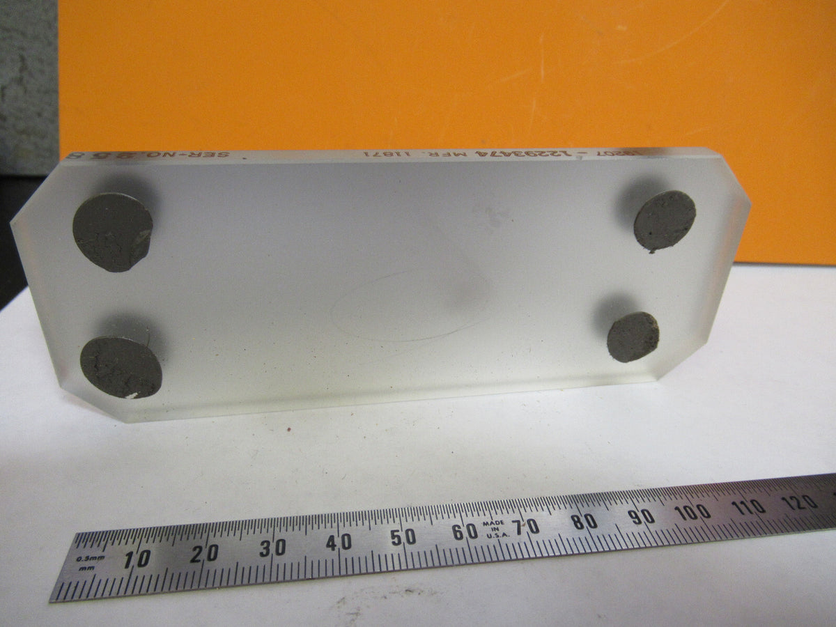 optical large glass TRUNCATED MIRROR MIL SPEC  laser optics as pictured  y3-a-13