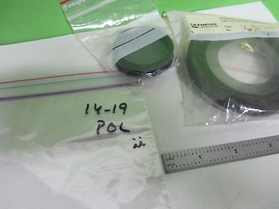 MICROSCOPE PART POLARIZER OLYMPUS POL V-R016 OPTICS BIN#25-14-19