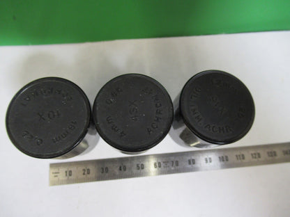 SPENCER AO EMPTY PLASTIC OBJECTIVE CANS MICROSCOPE PART AS PICTURED Z7-FT-72