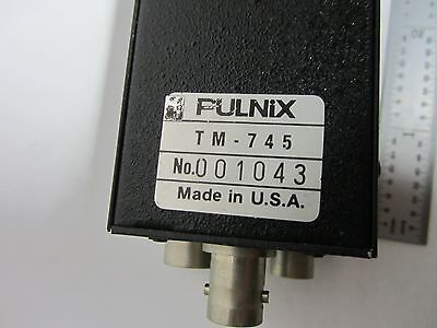 MICROSCOPE INSPECTION VIDEO CAMERA CCD PULNIX TM-745 OPTICS AS IS BIN#N5-03