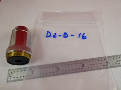 MICROSCOPE PART WILL WETZLAR GERMANY OBJECTIVE LENS 100X OPTICS AS IS B#D2-B-16