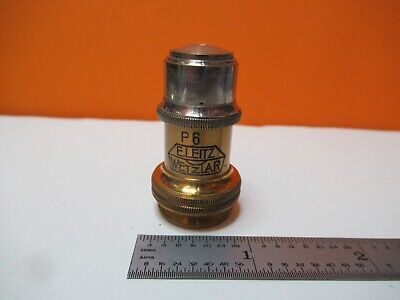 ANTIQUE LEITZ GERMANY POL OBJECTIVE 45X P6 MICROSCOPE OPTICS AS PIC &16-B-13