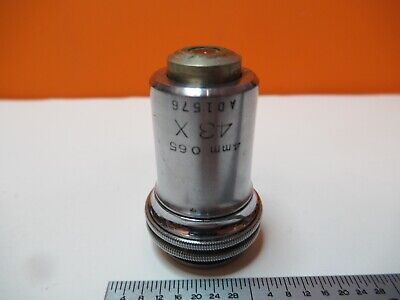 BAUSCH LOMB VINTAGE OBJECTIVE 43X OPTICS MICROSCOPE PART AS PICTURED &16-A-59