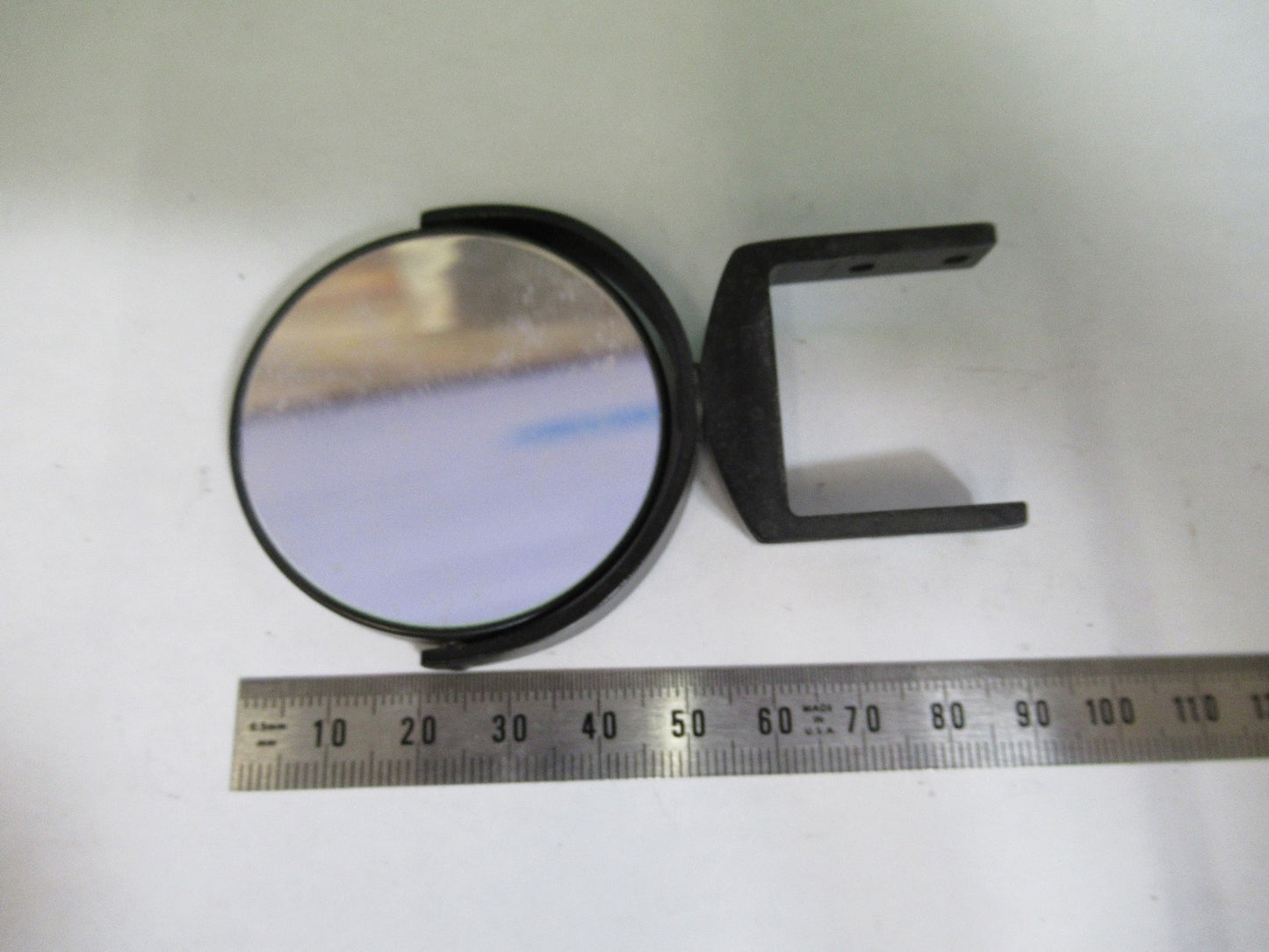 ANTIQUE BAUSCH LOMB MIRROR ASSEMBLY OPTICS MICROSCOPE PART AS PICTURED T5-A-62