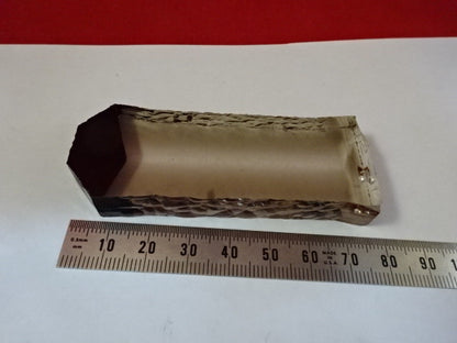 Slab Gamma Irradiated Smoky Synthetic Quartz Crystal Q-factor Sample