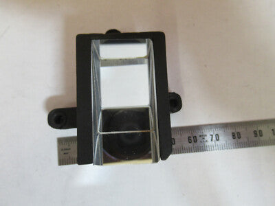 BAUSCH LOMB GLASS MOUNTED PRISM HEAD OPTICS MICROSCOPE PART AS PICTURED &P6-A-61