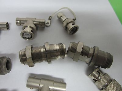 LOT 17 EA BNC T's ADAPTORS ETC FREQUENCY RF MICROWAVE BIN#FI-V-71