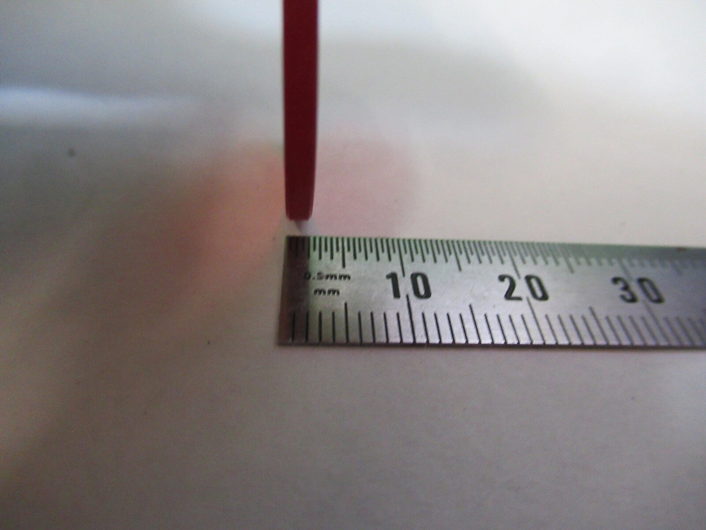 BAUSCH LOMB RED GLASS FILTER OPTICS MICROSCOPE PART AS PICTURED 18-ft-36