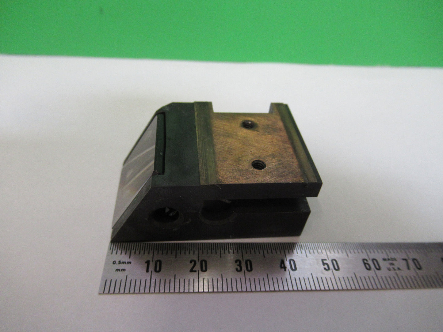 Bausch & Lomb Mounted Glass Prism Optics Microscope Part