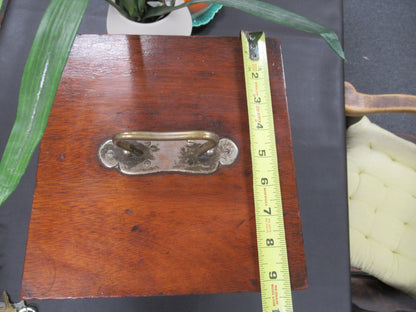 Empty Busch Germany Wood Cabinet Antique Microscope Part