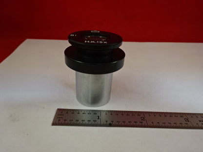 MICROSCOPE PART EYEPIECE OCULAR UNKNOWN MAKER H.K. 15X OPTICS AS IS #M2-B-67