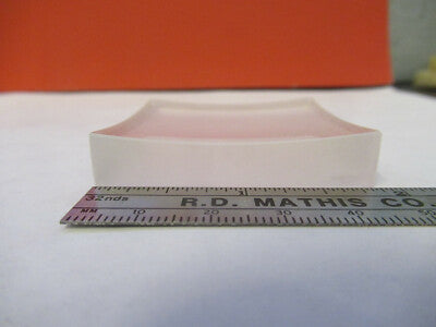 OPTICAL GLASS TRANSLUCENT CONCAVE PLANO RECTANGULAR LENS AS PICTURED #W8-FT-17