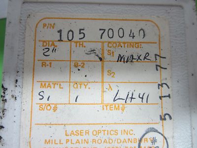 OPTISCHE INFRAROT-SILIKON-WAFER-SPIEGELLINSEN-LASEROPTIK WIE BESEHEN BIN#R8-53