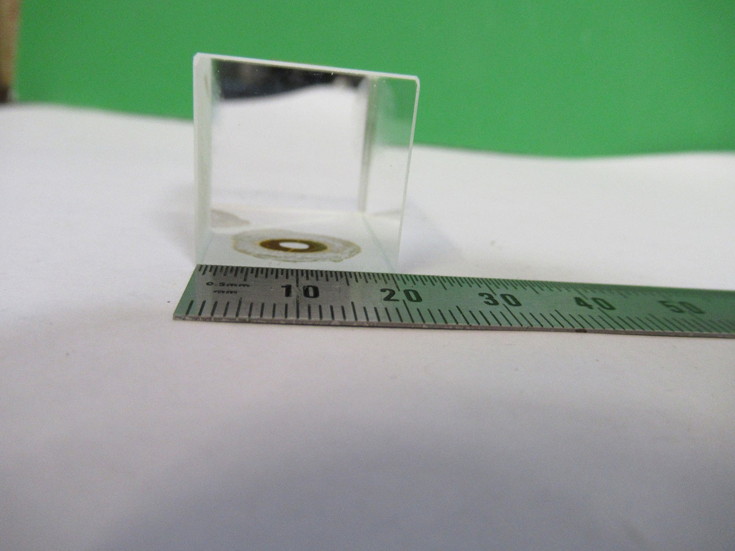 ANTIQUE BAUSCH LOMB GLASS PRISM OPTICS MICROSCOPE PART AS PICTURED  V3-A-56