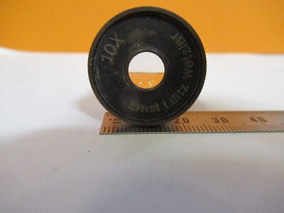 Antique Ernst Leitz Germany 10X Eyepiece Microscope Part